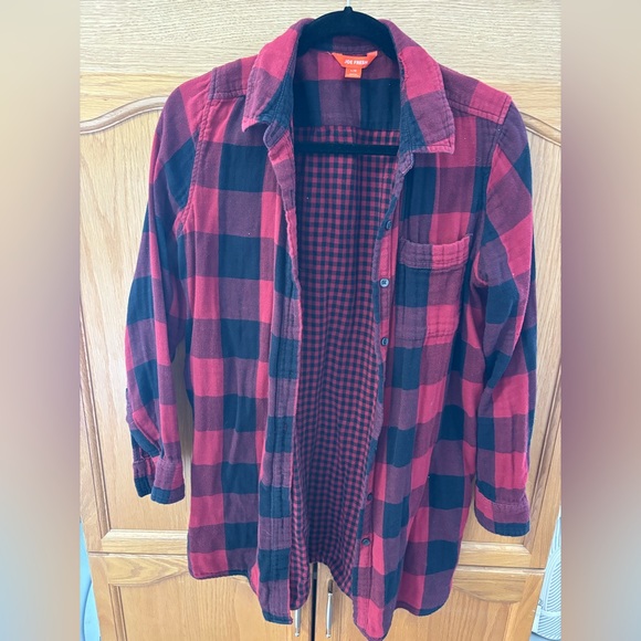 Joe Fresh Tops - Joe Fresh Red and Black Buffalo Plaid Shirt L